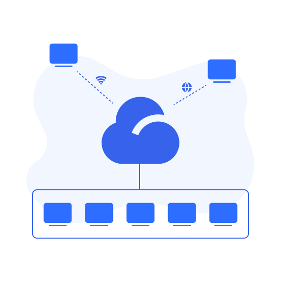 Remote maintenance across connected networks